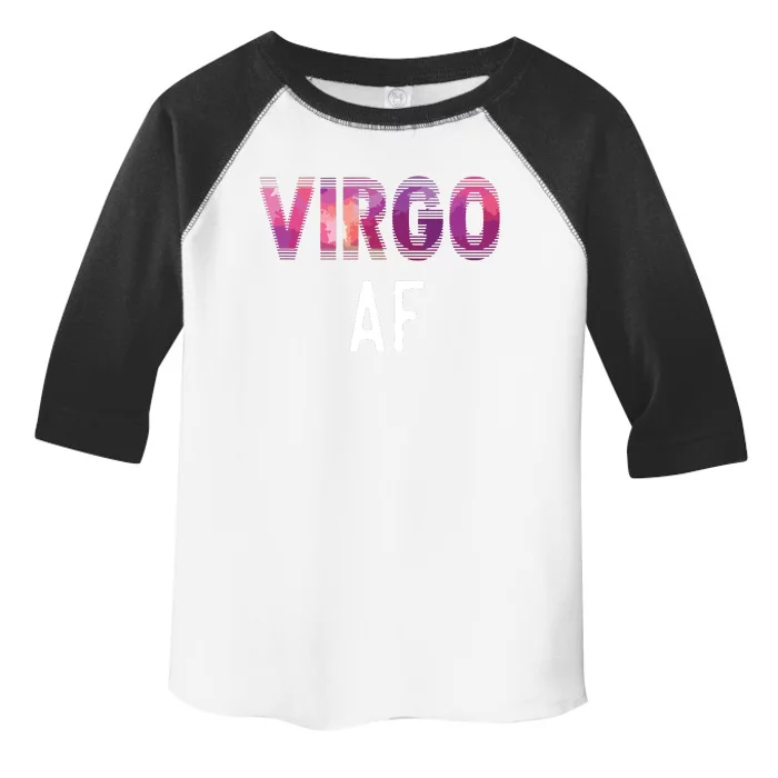 Virgo AF Zodiac Birthday Horoscope Funny Gift Toddler Fine Jersey T-Shirt