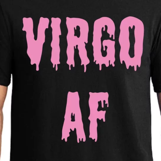 Virgo Af Zodiac Sign Astrology Pink And Goth Halloween Gift Pajama Set