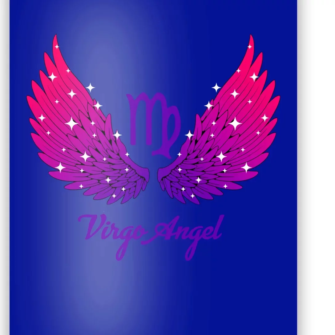 Virgo Angel Zodiac Sign With Angel Wings Virgo Gift Poster