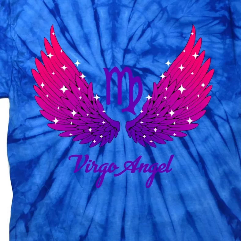 Virgo Angel Zodiac Sign With Angel Wings Virgo Gift Tie-Dye T-Shirt