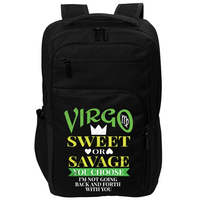 Virgo Astrology Zodiac September Birthday Quote Horoscope Gift Impact Tech Backpack