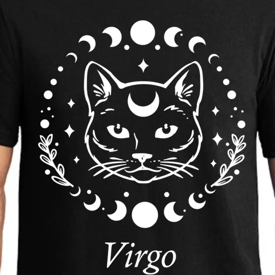 Virgo Astrology Zodiac Sign Horoscope Moon Phase Cat Gift Pajama Set