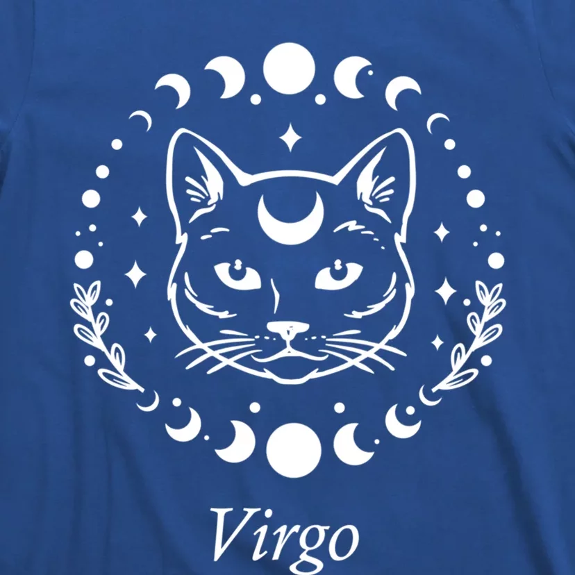 Virgo Astrology Zodiac Sign Horoscope Moon Phase Cat Gift T-Shirt