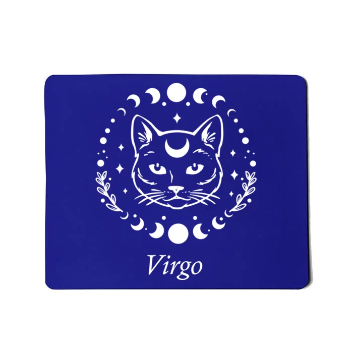 Virgo Astrology Zodiac Sign Horoscope Moon Phase Cat Gift Mousepad