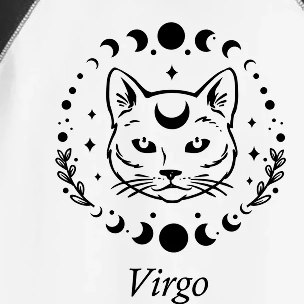 Virgo Astrology Zodiac Sign Horoscope Moon Phase Cat Gift Toddler Fine Jersey T-Shirt