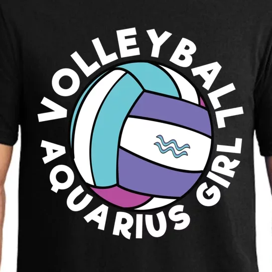 Volleyball Aquarius Zodiac Volleyball Player Great Gift Pajama Set