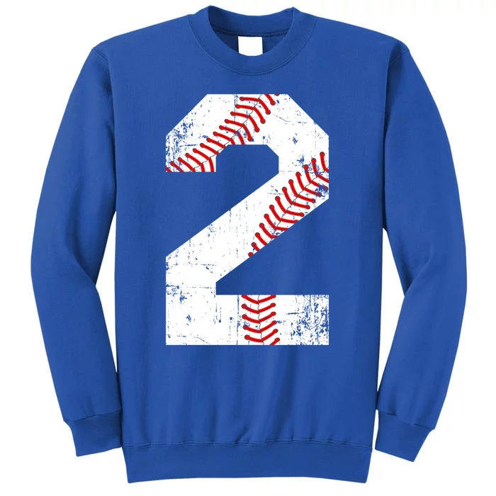 Vintage Baseball 2 Jersey Number Gift Sweatshirt