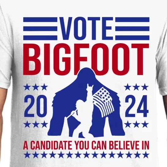 Vote Bigfoot 2024 A Candidate You Can Believe In Pajama Set