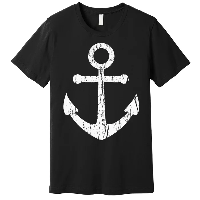 Vintage Boat Anchor Nautical Sailing Gift Premium T-Shirt