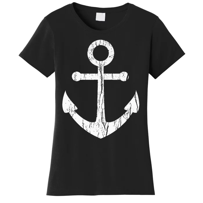 Vintage Boat Anchor Nautical Sailing Gift Women's T-Shirt