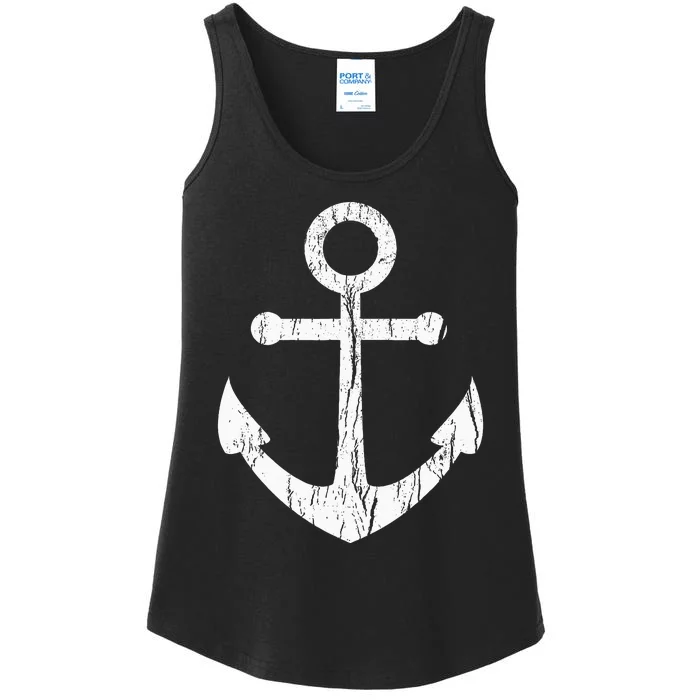 Vintage Boat Anchor Nautical Sailing Gift Ladies Essential Tank