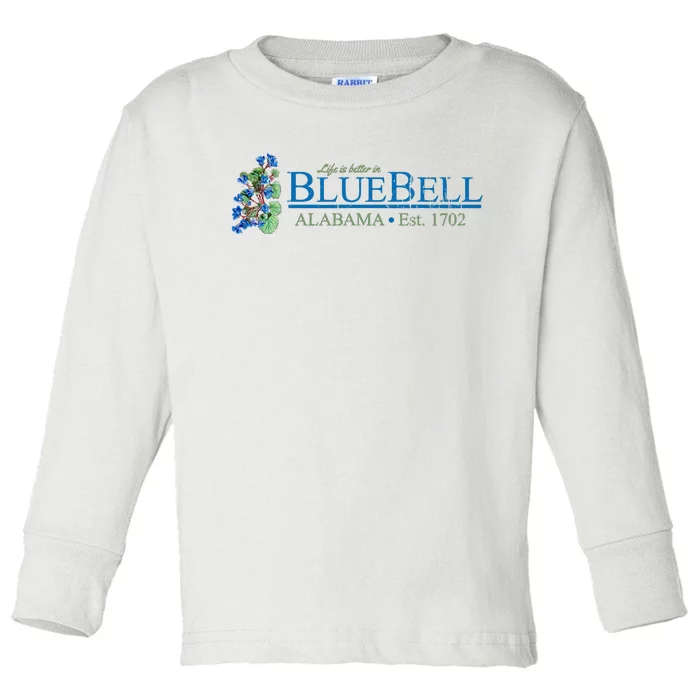 Vintage Bluebell Alabama From Hart Of Dixie Toddler Long Sleeve Shirt