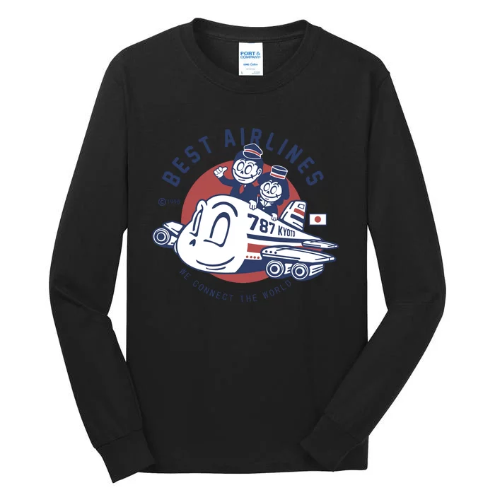 Vintage Best Airlanes Tall Long Sleeve T-Shirt