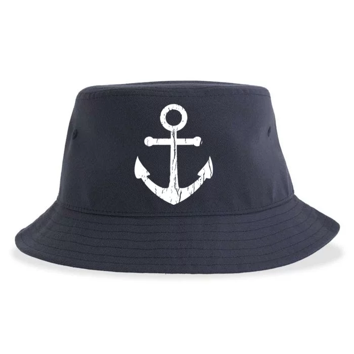 Vintage Boat Anchor Nautical Sailing Sustainable Bucket Hat