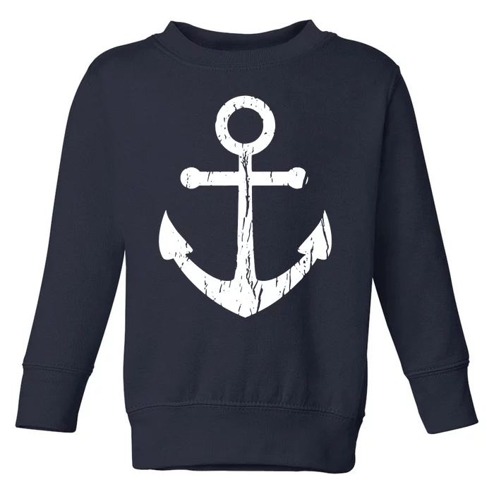 Vintage Boat Anchor Nautical Sailing Toddler Sweatshirt