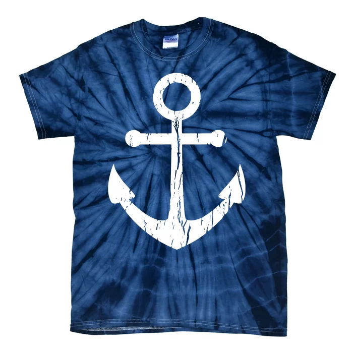 Vintage Boat Anchor Nautical Sailing Tie-Dye T-Shirt