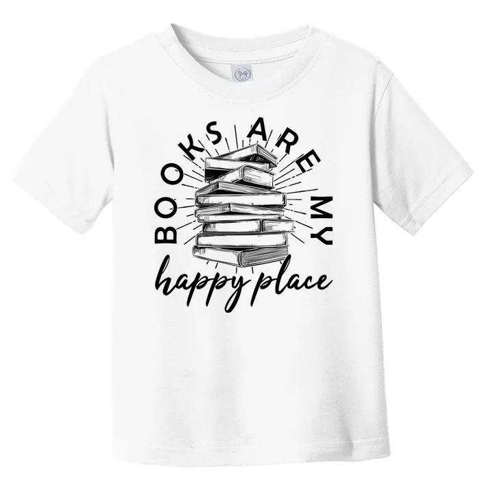 Vintage Books Are My Happy Place Toddler T-Shirt