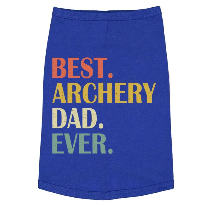 Vintage Best Archery Dad Ever Fathers Day Funny Funny Gift Doggie Tank