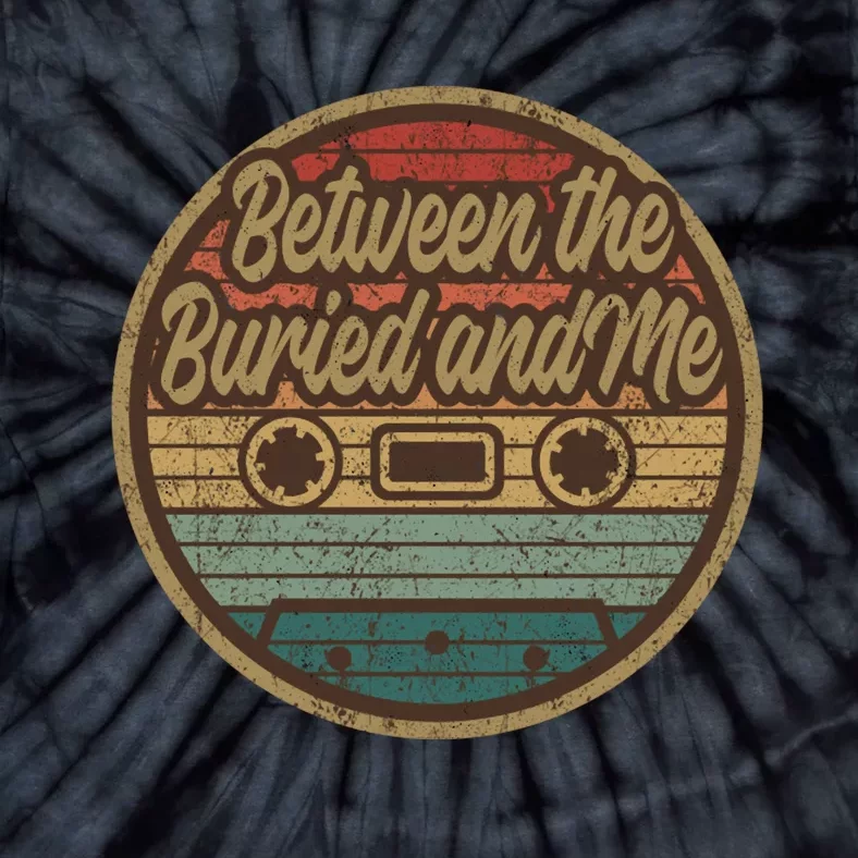 Vintage Between Buried Retro And Me Cassette Circle Musician Tie-Dye T-Shirt