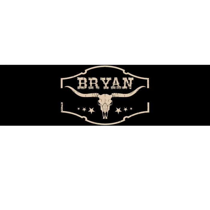 Vintage Bryan Bullskull Western Deserts Bryan Personalized Bumper Sticker