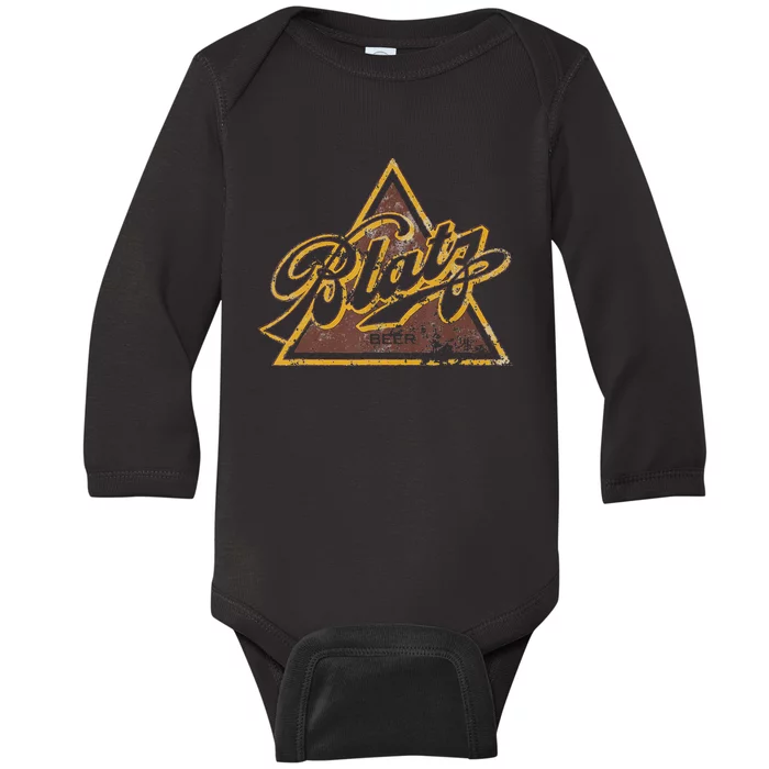 Vintage Blatzs Beer Milwaukee USA Travel Tee Baby Long Sleeve Bodysuit