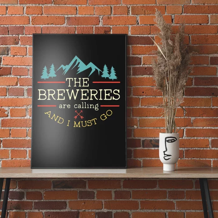 Vintage Beer Breweries Are Calling And I Must Go Craft Beer Poster