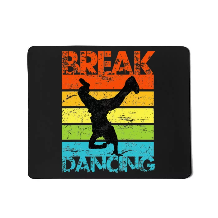 Vintage Breakdancing Bboy Break Dance Urban Dance Hip Hop Mousepad