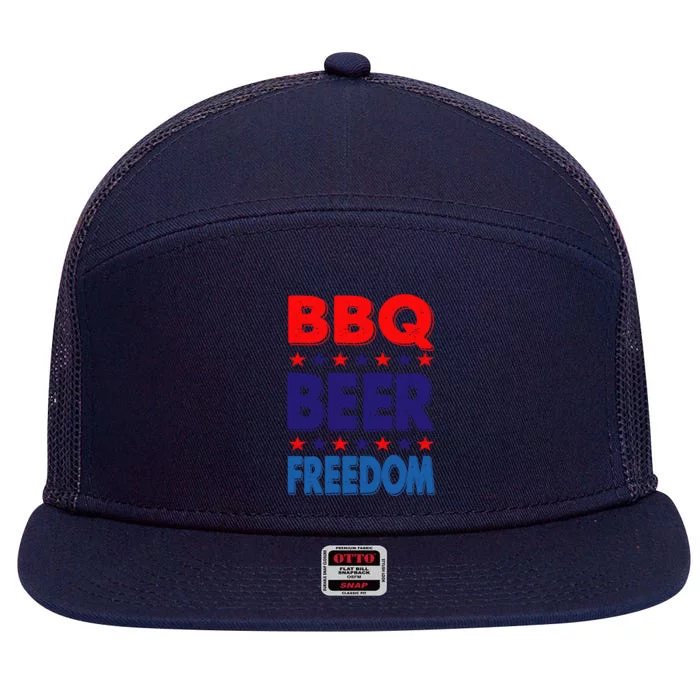 Vintage Bbq Beer Freedom Nevada Election 2020 Gift Cute Gift 7 Panel Mesh Trucker Snapback Hat