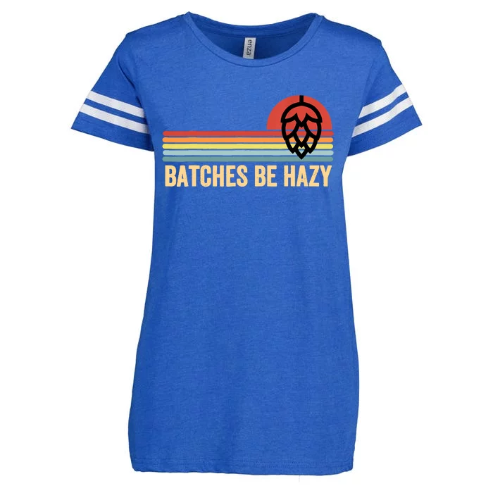 Vintage Batches Be Hazy Ipa Craft Beer Gift Enza Ladies Jersey Football T-Shirt