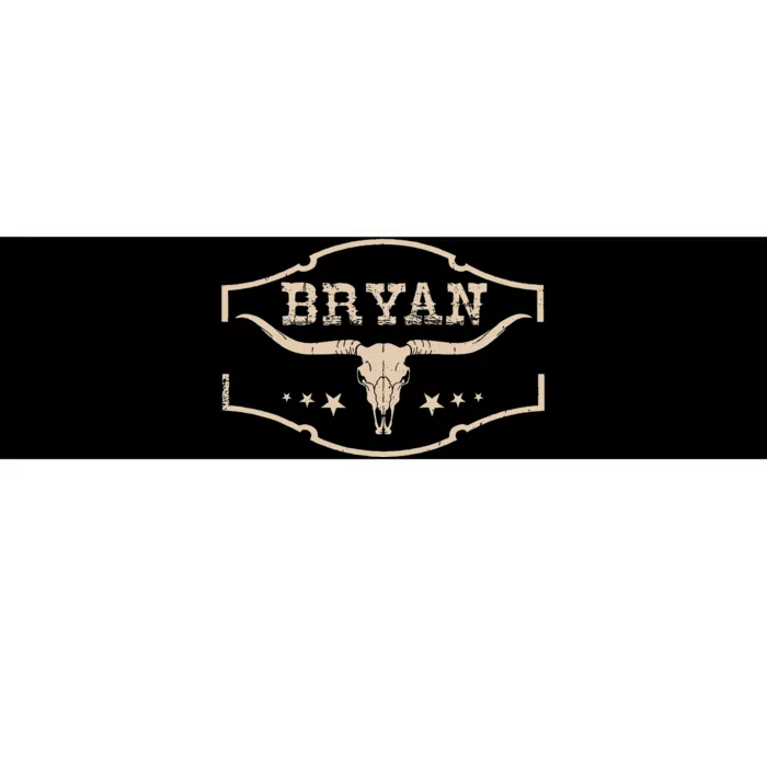 Vintage Bryan Bullskull Western Deserts Bryan Bumper Sticker