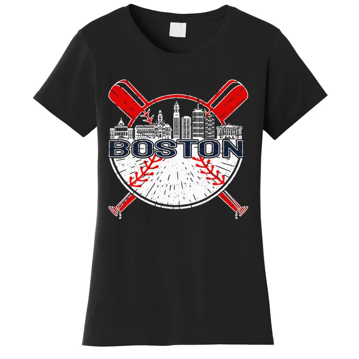 Vintage Boston Baseball Women's T-Shirt