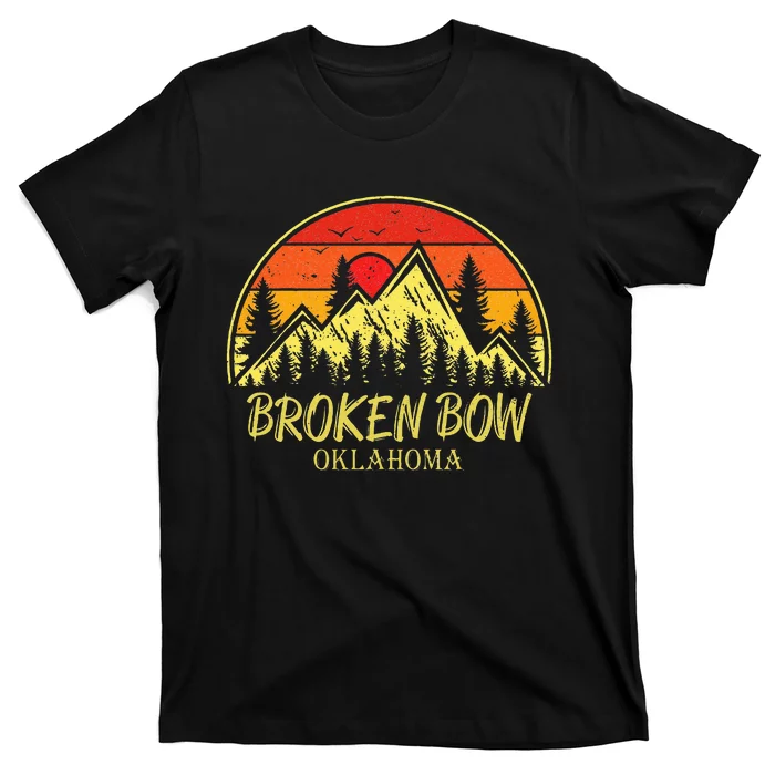 Vintage Broken Bow Oklahoma OK Mountains Hiking Souvenir T-Shirt