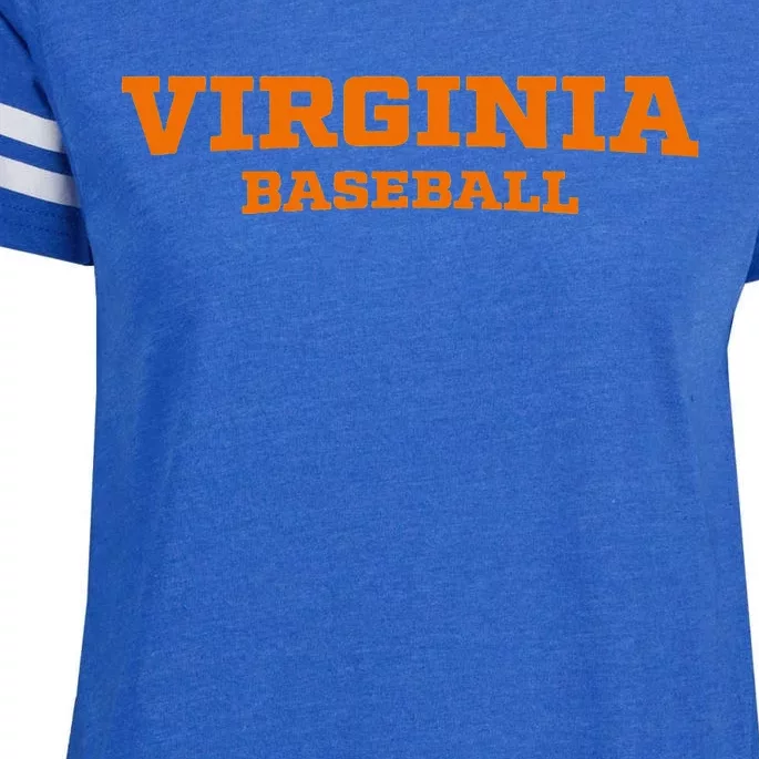 Virginia Baseball Block Enza Ladies Jersey Football T-Shirt