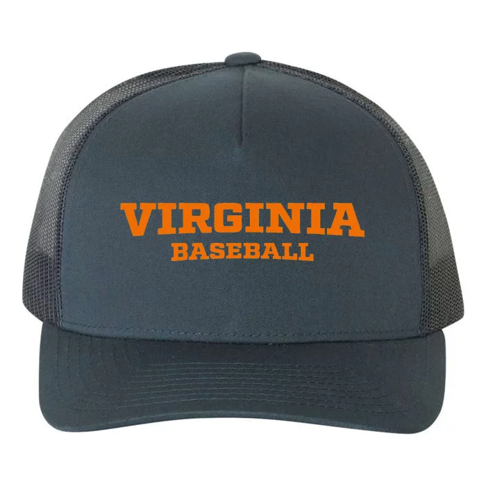 Virginia Baseball Block Font Yupoong Adult 5-Panel Trucker Hat