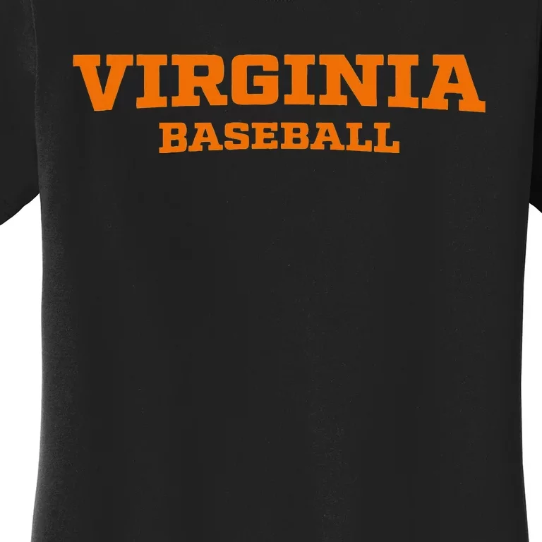 Virginia Baseball Block Font Women's T-Shirt