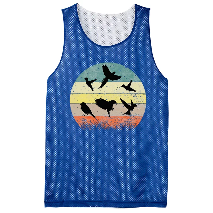 Vintage Birding Bird Watching Funny Bird Watcher Bird Mesh Reversible Basketball Jersey Tank