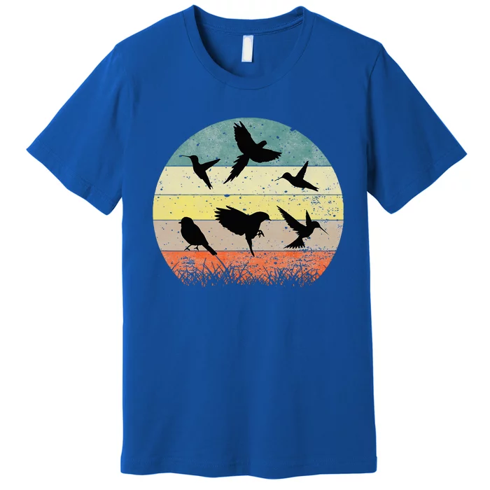 Vintage Birding Bird Watching Funny Bird Watcher Bird Premium T-Shirt