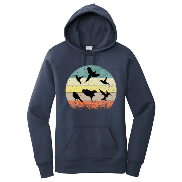 Vintage Birding Bird Watching Funny Bird Watcher Bird Women's Pullover Hoodie