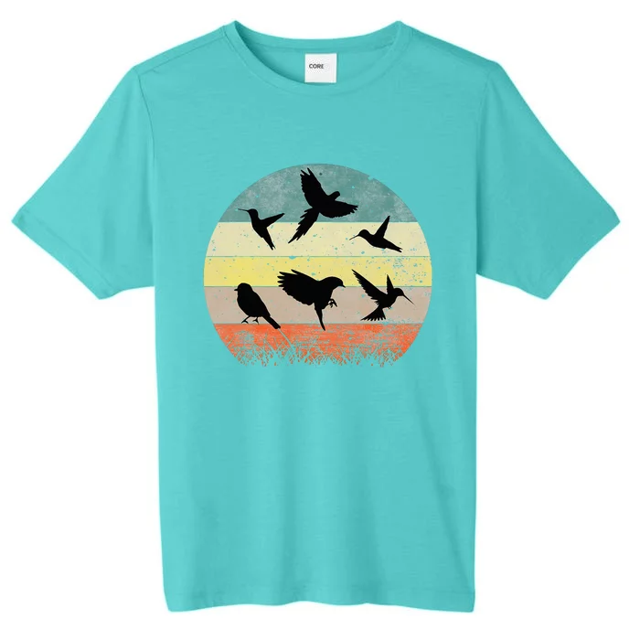 Vintage Birding Bird Watching Funny Bird Watcher Bird ChromaSoft Performance T-Shirt