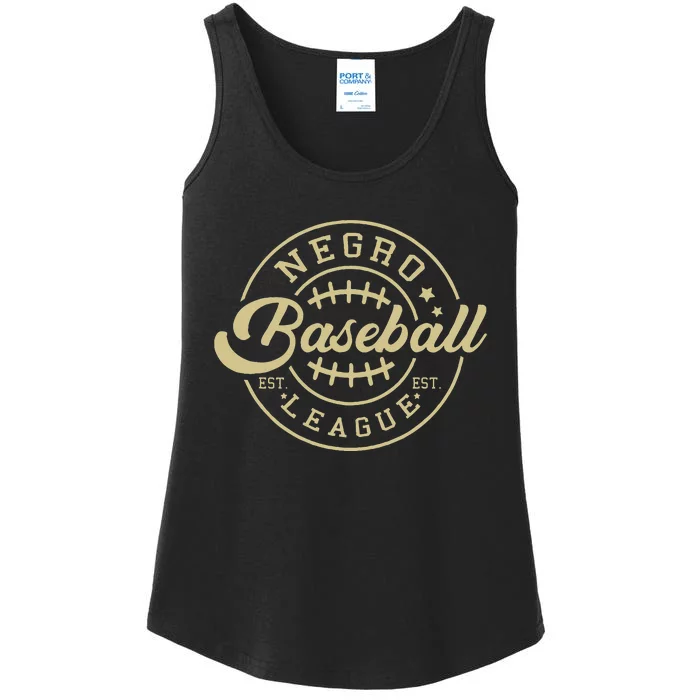 Vintage Baseball Black History Month Ladies Essential Tank