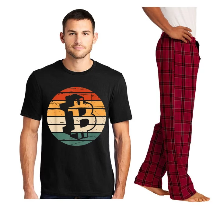 Vintage BTC Bitcoin Logo Pajama Set