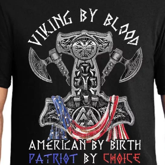 Viking By Blood American By Birth Patriot By Choice Pajama Set