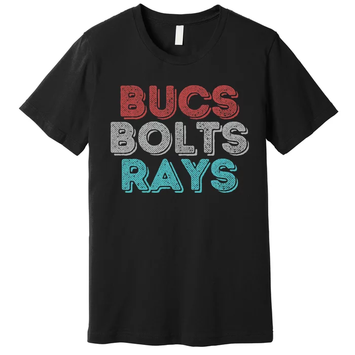 Vintage Bucs Bolts Rays Premium T-Shirt