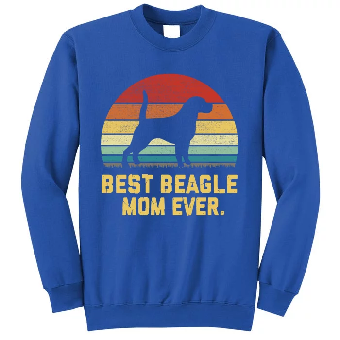 Vintage Best Beagle Mom Ever Gift Tall Sweatshirt