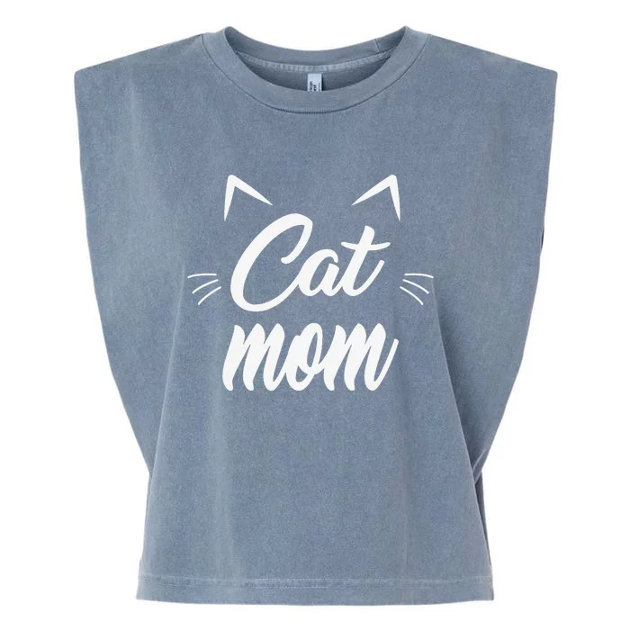 Vintage Best Cat Mom Ever Cat Mother's day Gift Garment-Dyed Women's Muscle Tee