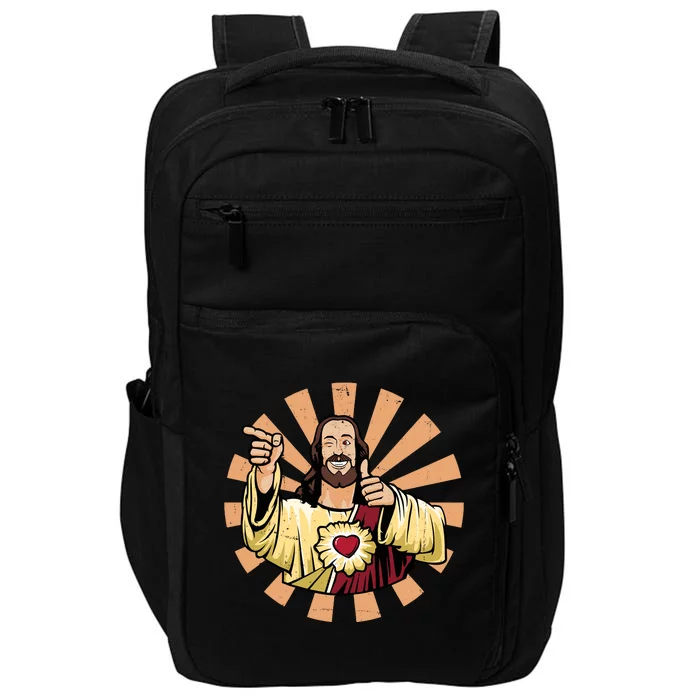 Vintage Buddy Christ Impact Tech Backpack