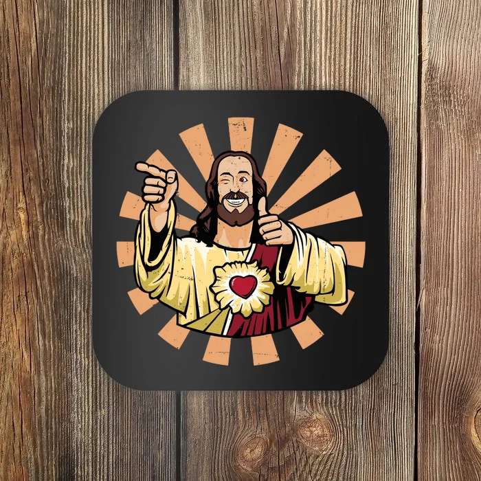 Vintage Buddy Christ Coaster