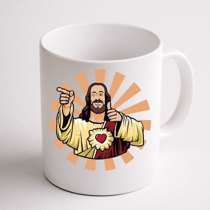 Vintage Buddy Christ Front & Back Coffee Mug