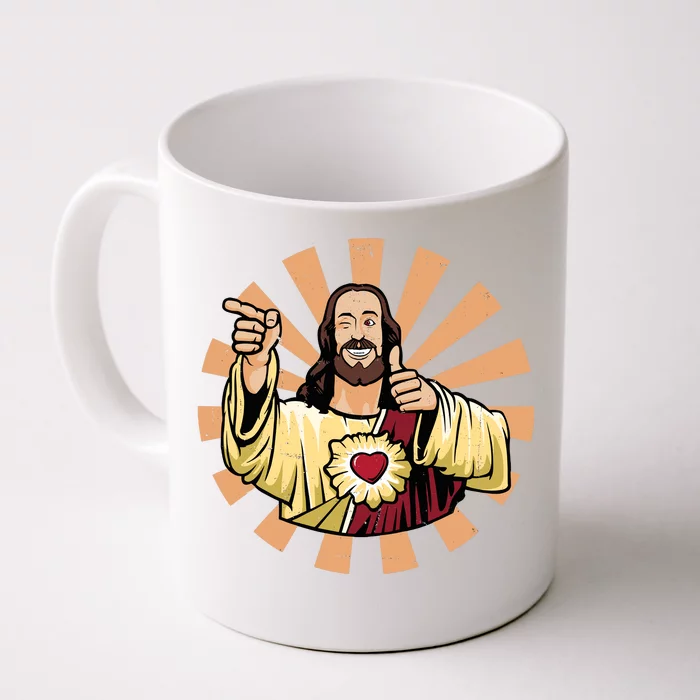 Vintage Buddy Christ Front & Back Coffee Mug