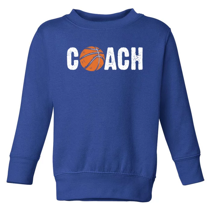 Vintage Basketball Coaches Funny For Dad Mom Uncle Papa Gift Toddler Sweatshirt